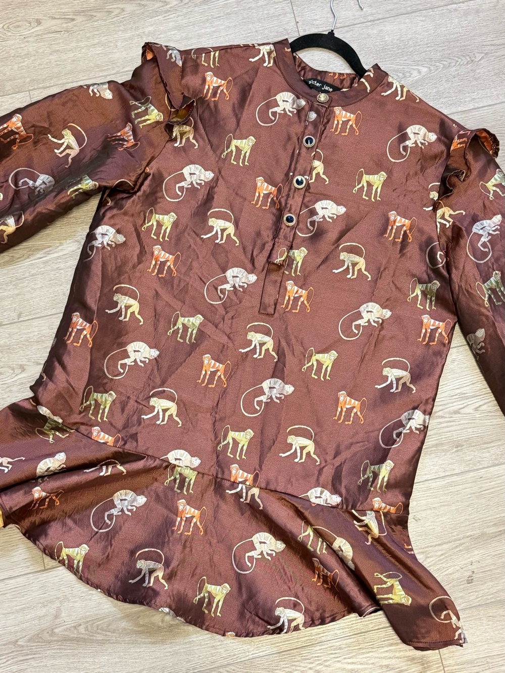 Sister Jane Peplum Monkey Mini Dress